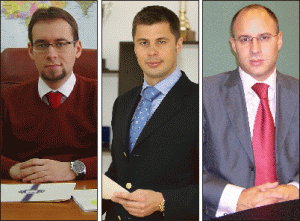 Tudor Chiuariu (stânga), Dan Toader (centru), Nagy Zsolt