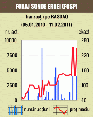 Tranzacţie specială cu circa 1% din "Foraj Sonde" Ernei 