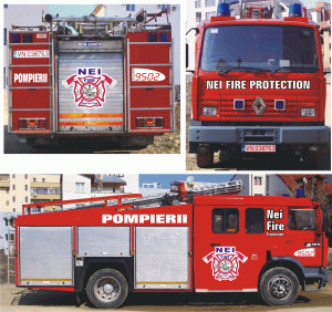 NEI Fire Protection achiziţionează prima maşină de pompieri