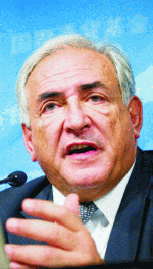 The Euro, up slightly after the resignation of Strauss-Kahn