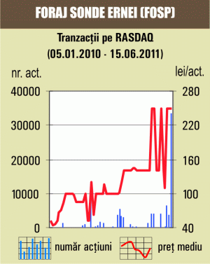 Tranzacţie specială cu 9% din "Foraj Sonde" Ernei