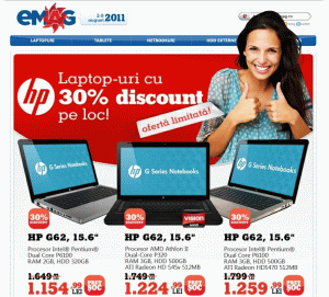 Record de vânzări de laptopuri HP la eMAG