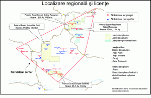 Rezervele de aur estimate de companii sunt de 700 tone