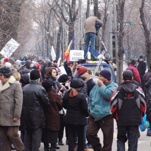 One capital and two protests