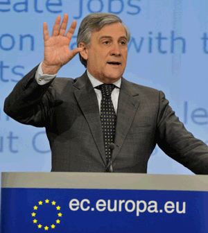 Antonio Tajani, the vicepresident of the European Commission: "As Europe is facing the most difficult situation since the end of WW2, the Commission wants to create and to implement a new strategy for economic growth, based on industrial innovation, estimating that the investments in top technologies and in the green economy would create millions of new jobs".