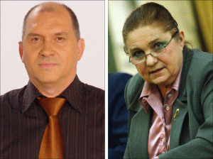 Sorin Burtea (stânga), Lucia Hossu Longin (dreapta)