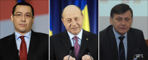 Victor Ponta, Traian Băsescu, Crin Antonescu