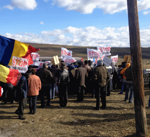 Protest la Pungeşti în data de 19 octombrie 2013