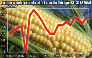 Preţul porumbului a înregistrat primul câştig lunar din august