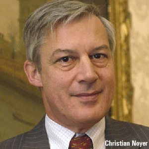 Noyer, BCE: "Euro puternic creează presiuni economice"