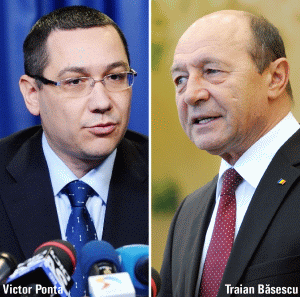 Ponta şi Băsescu se duelează printre eoliene