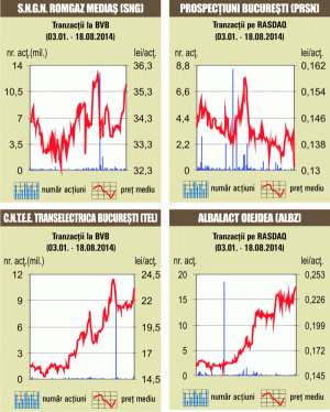 Rulaj, preponderent pe acţiunile companiilor din energie
