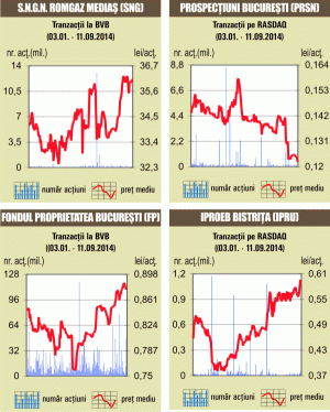 Bursa a închis în scădere, cu o mare parte din rulaj generată de acţiunile Fondul Proprietatea