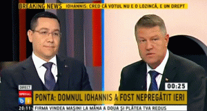 "Clasa politică reformată" - Iohannis şi Ponta