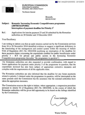 Comisia Europeană a găsit "indicatori de fraudă" la achiziţii publice din proiecte IT româneşti pe bani europeni