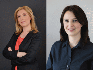 Andreea Bovnoczki (stânga) şi Carmen Stanciu (dreapta)