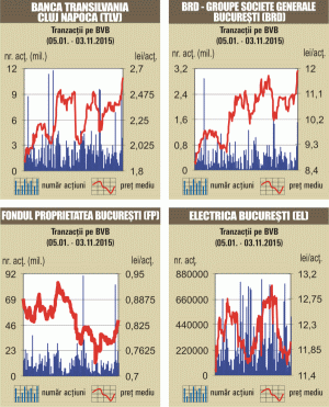 Indicii BVB, în creştere, pe un rulaj de 11,76 milioane euro