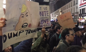 Proteste la New York (Sursa foto: captură Youtube)