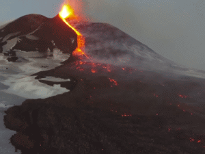 Erupţie Etna (Sursa foto: captură Youtube)