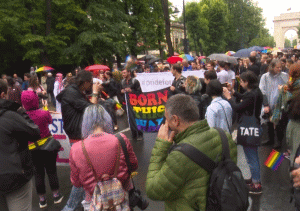 Marşul Diversităţii, 20 mai 2017, Bucureşti (Sursa foto: captură Youtube)