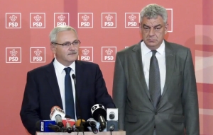 Liviu Dragnea şi Mihai Tudose (Sursa foto: captură Youtube)