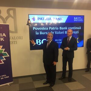 Manda: "Patria Bank va reveni pe profit din trimestrul al patrulea" 