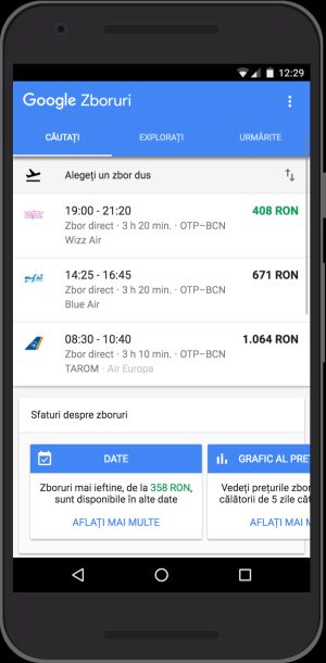 Google Flights şi Destinations sunt disponibile acum în variante adaptate publicului din România