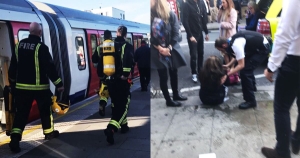 Exploziea de la metroul din Londra (Sursa foto: Twitter)