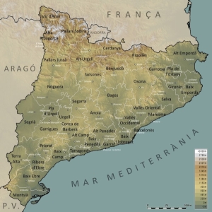 Harta Cataloniei (Sursa foto: Wikipedia)