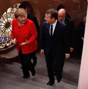 Angela Merkel si Emmanuel Macron