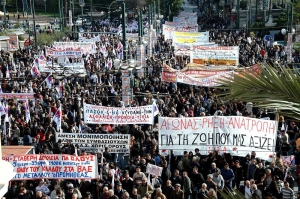 Proteste în Grecia, pentru garantarea dreptului la grevă