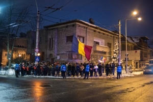 Protest Palatul Cotroceni (Sursa foto: Twitter)