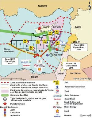 Gazul natural pregăteşte scena pentru un conflict armat în estul Mediteranei