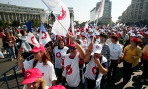 Miting al angajaţilor din sistemul sanitar