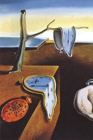 "Persistenţa memoriei"(fragment) - Salvador Dali, pictură în ulei, anul 1931