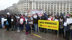 Manifestaţie de susţinere a comisarului CJPC Dumitru Manţu