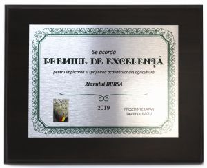 Ziarul "BURSA", premiat