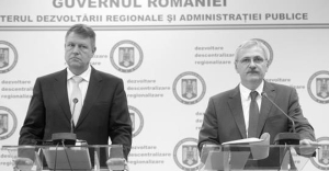 Klaus Iohannis şi Liviu Dragnea (Sursa foto: Twitter)