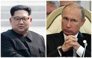 Kim Jong Un şi Vladimir Putin (Sursa foto: Twitter)