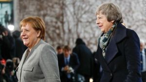 Angela Merkel şi Theresa May (Sursă foto: Twitter)