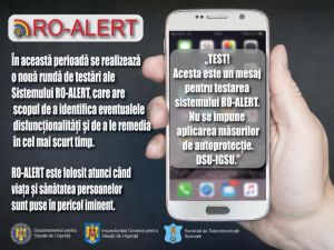 Testarea cu mesajele RO-ALERT este obligatorie