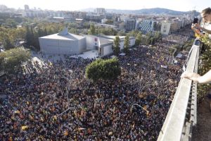 Ciocniri cu poliţia în urma unei manifestaţii separatiste catalane