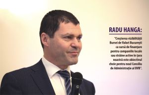 Radu Hanga - noul preşedinte al Bursei de Valori Bucureşti 