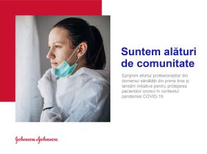 Johnson & Johnson donează peste jumătate de milion de lei profesioniştilor din domeniul sănătăţii din prima linie 