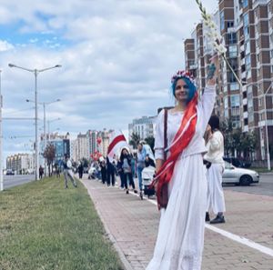 Lanţ uman format de lituanieni, din Vilnius până la graniţa cu Belarus, pentru a susţine protestatarii din această ţară