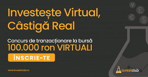 Invest Club lansează CONCURS-ul de tranzacţionare "Investeşte virtual, câştigă real"