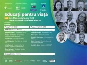 "Educaţi pentru viaţă", proiectul menit să susţină educaţia ca fundament pentru dezvoltarea economică