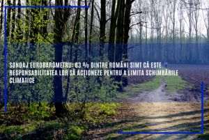 63 % dintre cetăţeni simt că este responsabilitatea lor să acţioneze pentru a limita schimbările climatice