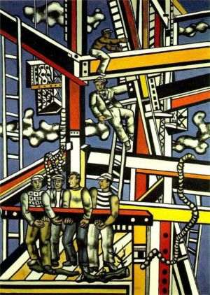 "Constructorii", pictură din 1950 de Fernand Leger