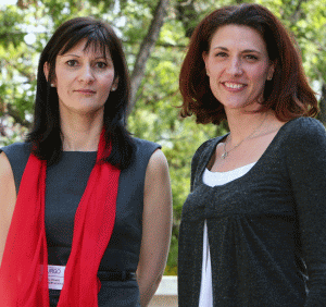 Valerie Ansart, Urgo International Marketing Manager(left), şi Anne Durocher, Urgo Country Manager for România